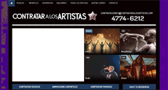Desktop Screenshot of contrataralosartistas.com